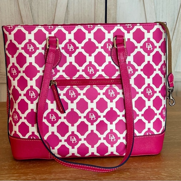 Dooney & Bourke Sanibel Richmond Shopper in hot pink. - Picture 8 of 12